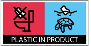Logo für Plastik im Produkt
