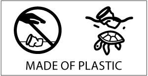 Logo Produkt ist aus Plastik gemacht
