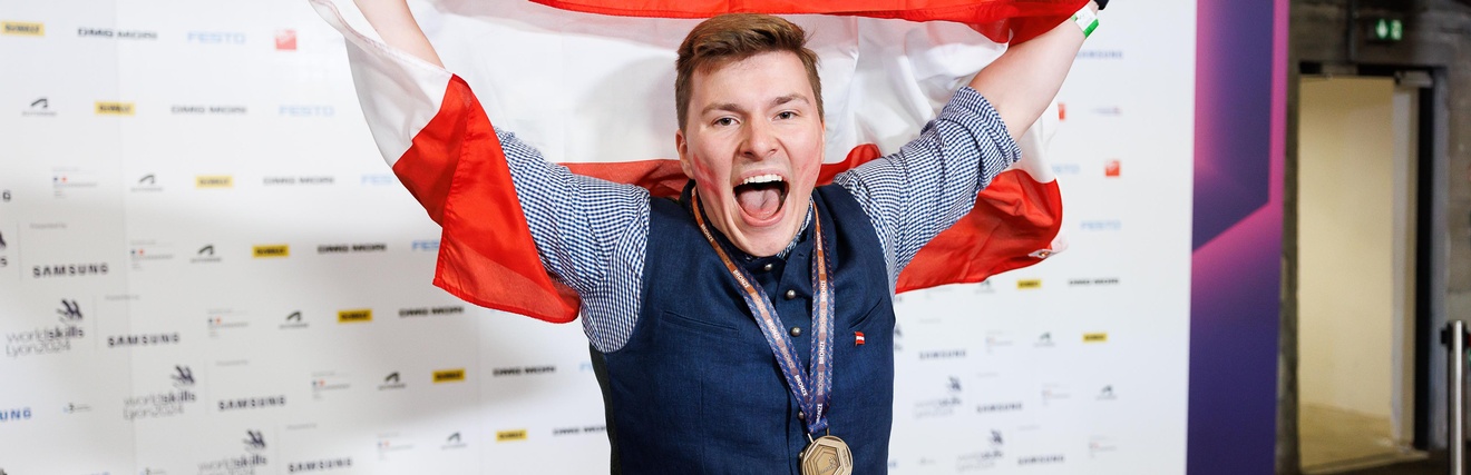 Chemielabortechniker Stefan Moser aus der Wildschönau jubelte über seine Bronzemedaille. 