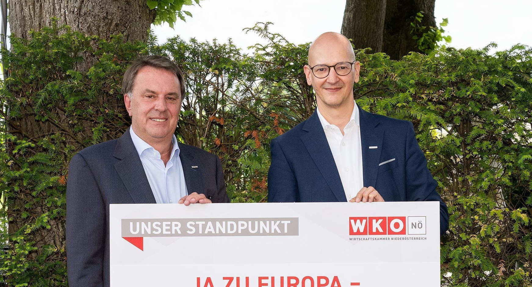 WKNÖ-Präsident Wolfgang Ecker (links) und WKNÖ-Direktor Johannes Schedlbauer