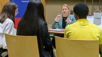 Eindrücke vom Lehrlings-Speed-Dating 2024/25 der Fachmittelschule Wien 23 