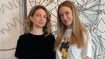 Anna Khrystych mit Viktoria Gerashchenko 