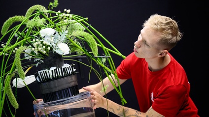 Teilnehmer Manuel Bender (Florist) WorldSkills - Wettkampftag 2 