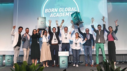 Gruppenbild vom Born Global Academy Demo Day 2023