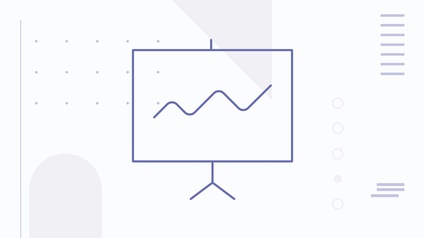 Default Veranstaltungsbild mit grafischen Elementen einer Tafel mit statistischer Kurve