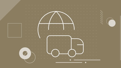 Default Veranstaltungsbild Mobilität  mit grafischen Elementen eines Fahrzeuges und einer Weltkugel
