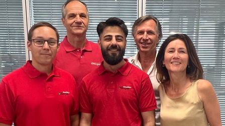 Die Meister des Autohaus Öllinger:  Sebastian Führer, Walter Forstenlechner, Mahmoud Omar, Gerhard Öllinger, Elke Öllinger-Seyrlehner.