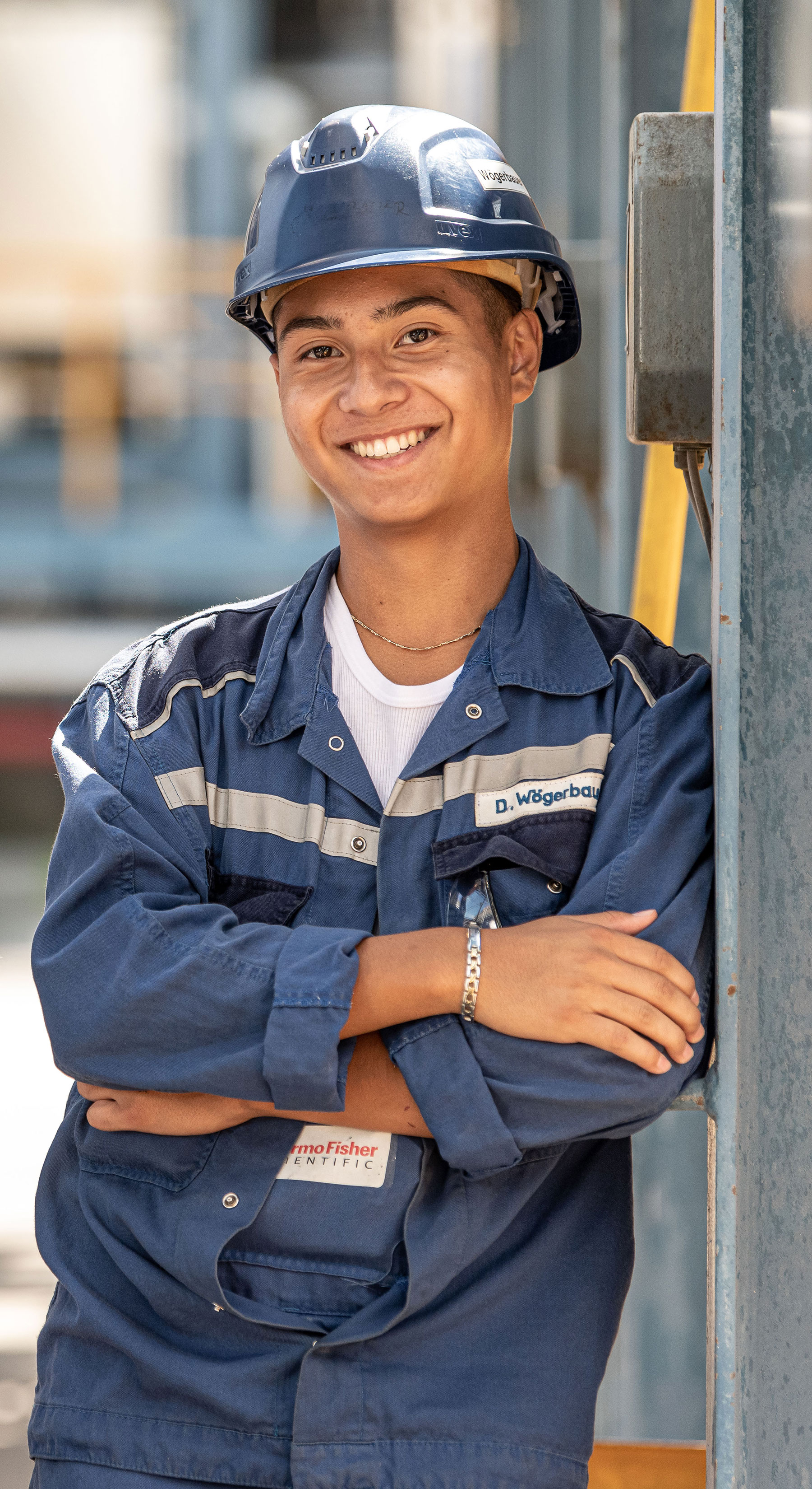 Lehrling während der Ausbildung