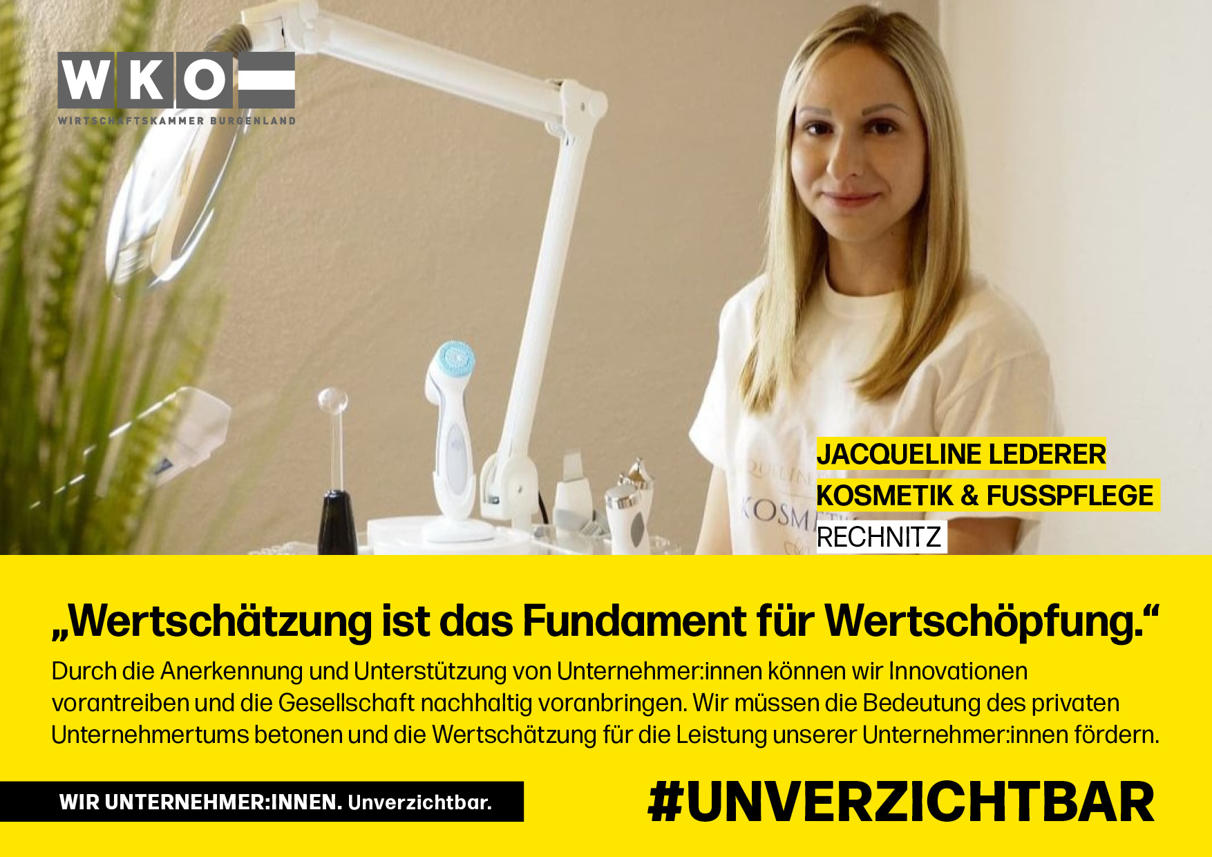 Jacqueline Lederer, Kosmetik und Fusspflege, Rechnitz