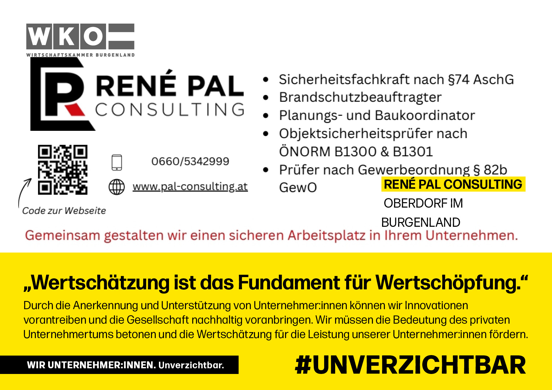 René Pal Consulting, Oberdorf im Burgenland