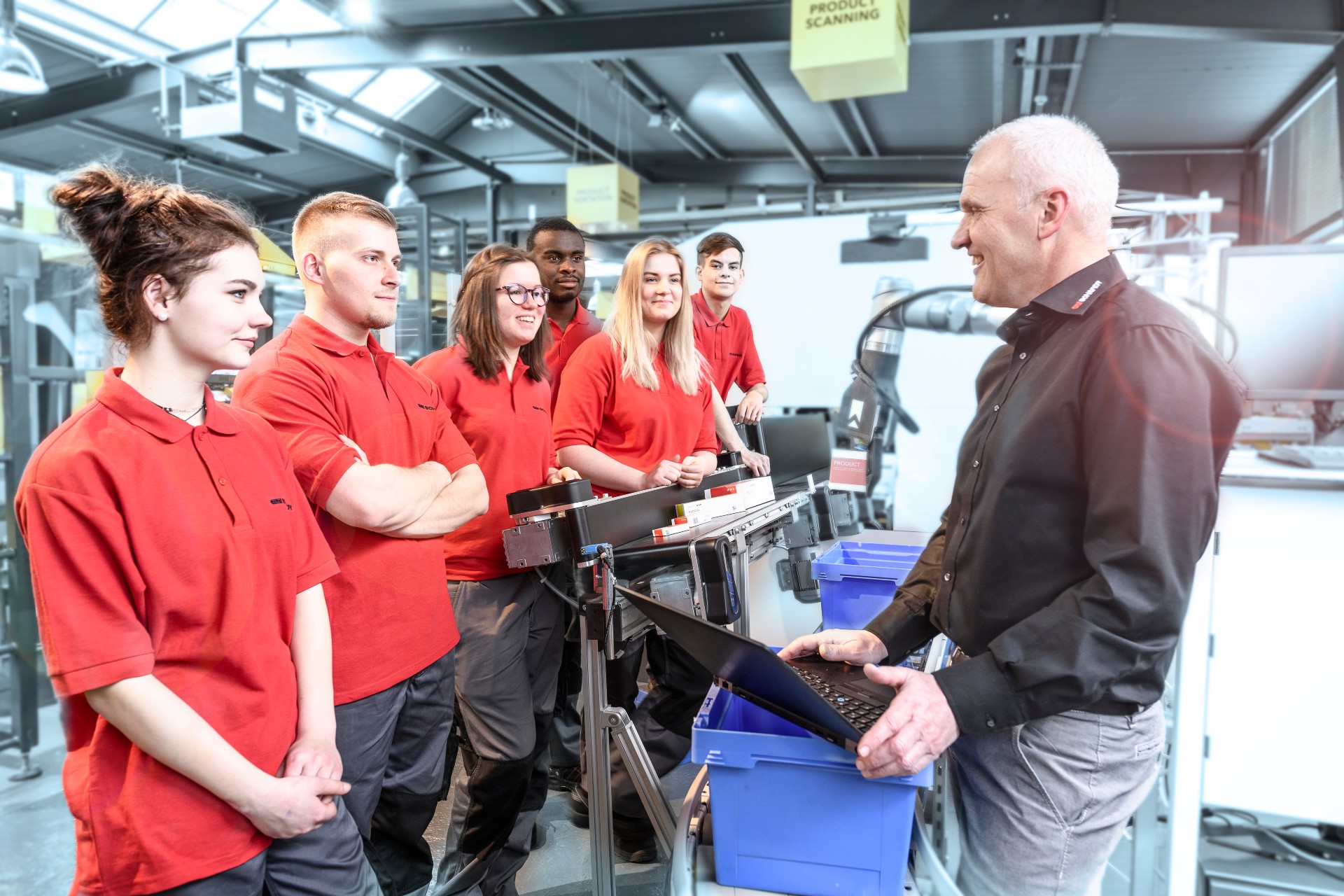 Lehrling während der Ausbildung