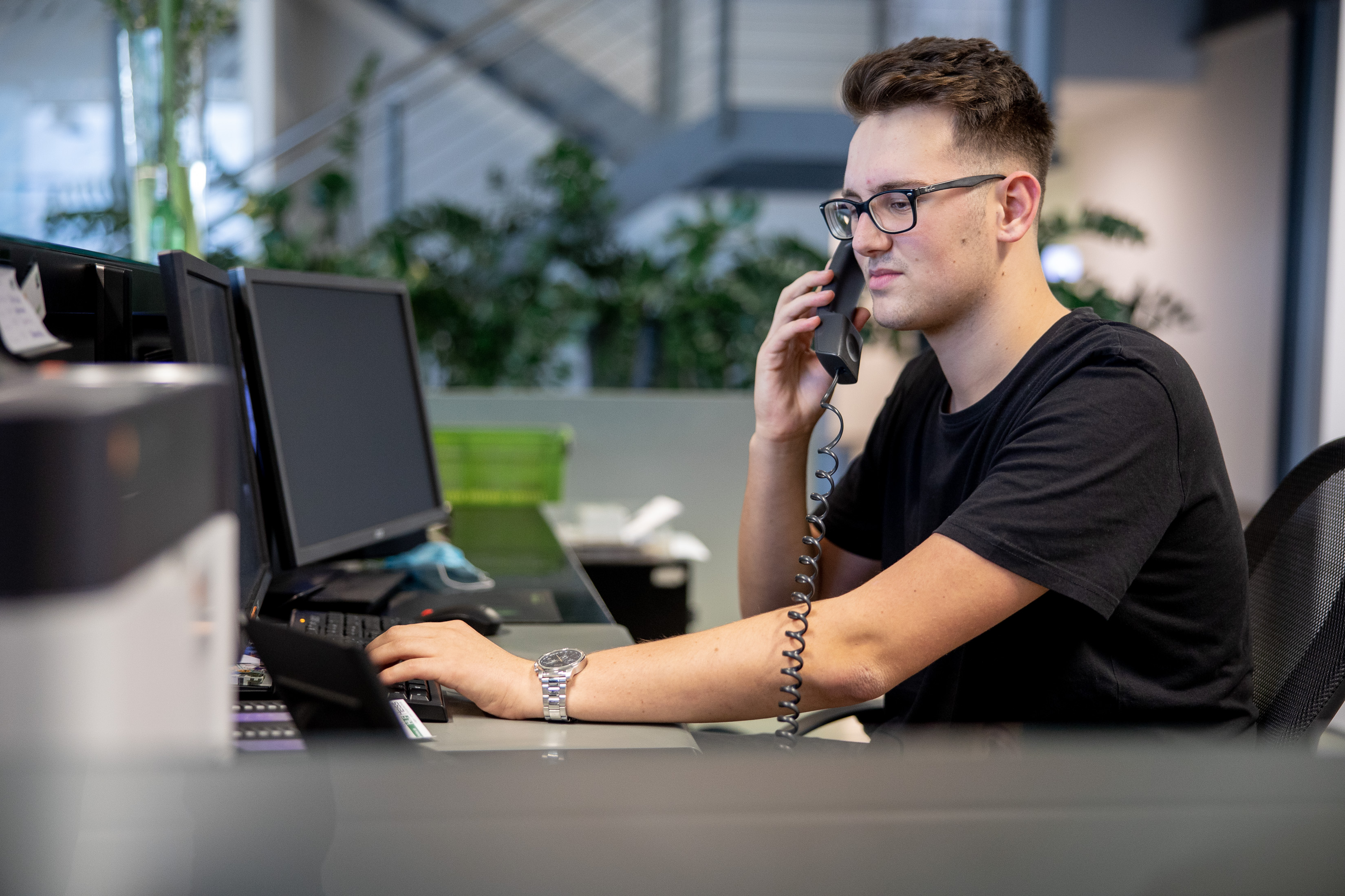 Lehrling während der Ausbildung