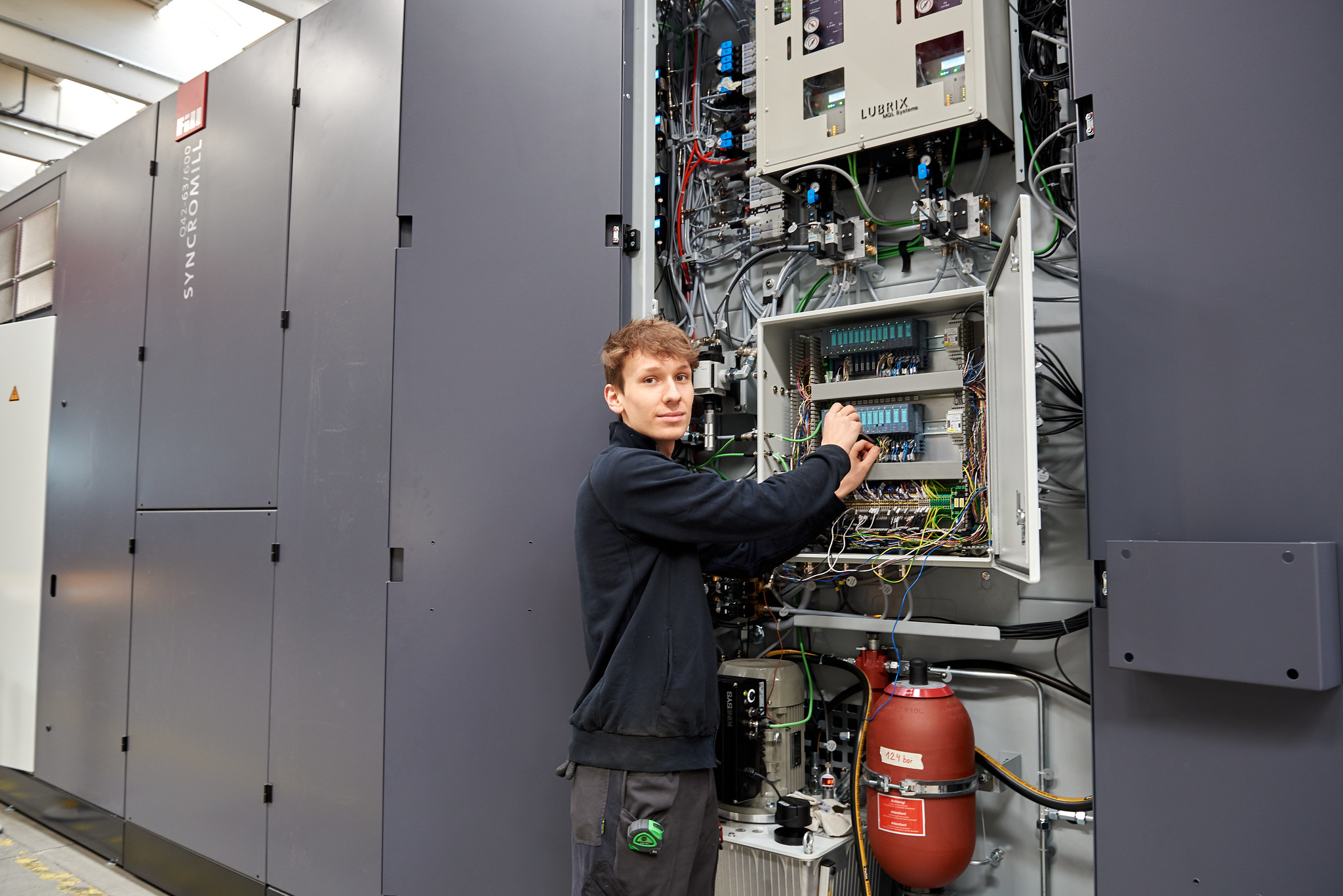 Lehrling während der Ausbildung