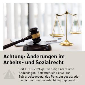 Änderung im Arbeits- und Sozialrecht