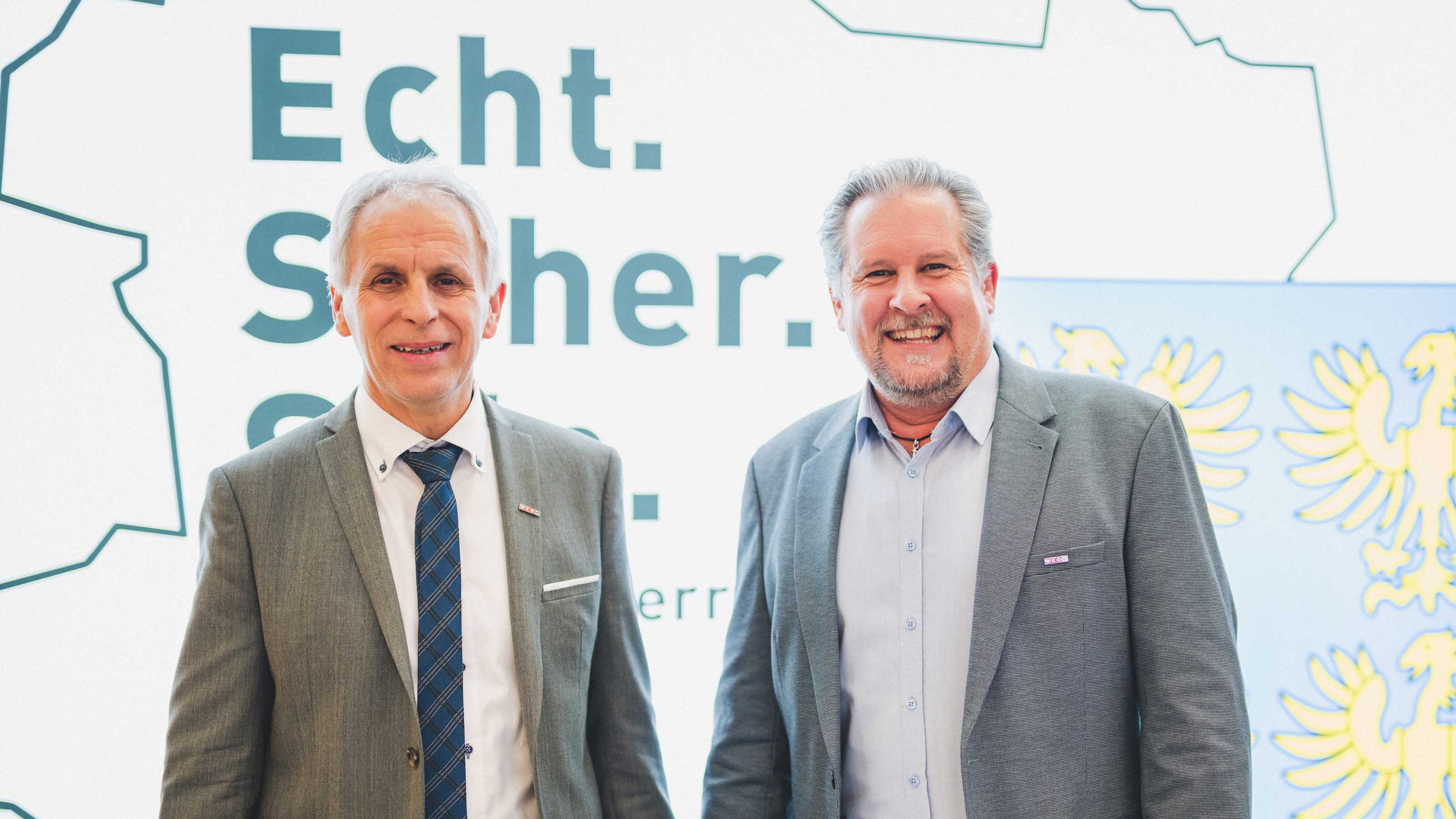 Obmann Thomas Ableidinger und Ausschussmitglied Harald Kauntz