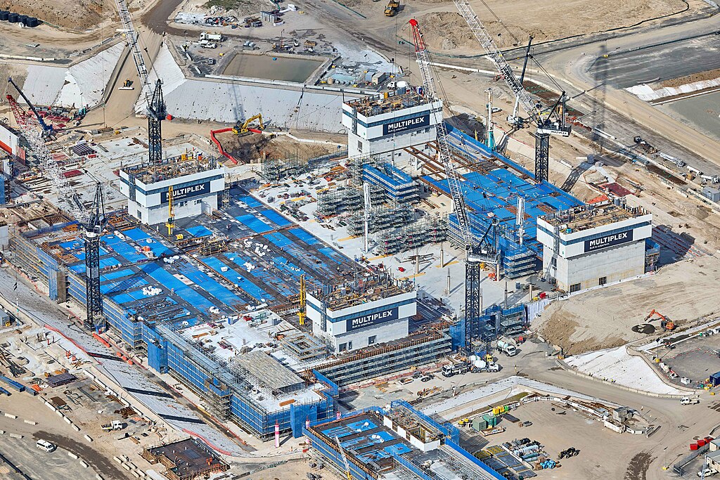 Western Sydney Airport under construction 