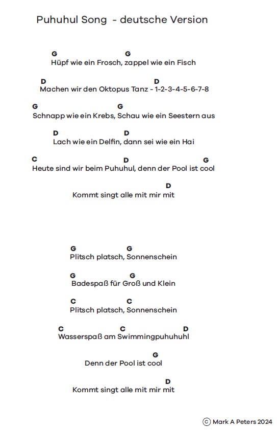 Songtext auf Deutsch