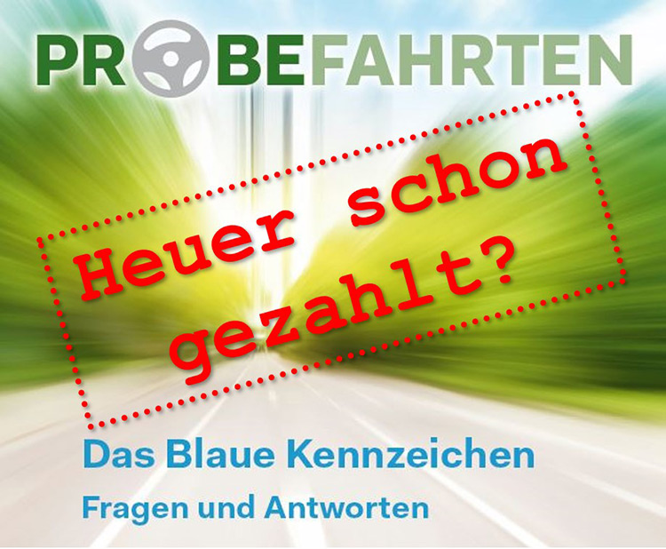 Roadshow zum Probefahrtkennzeichen