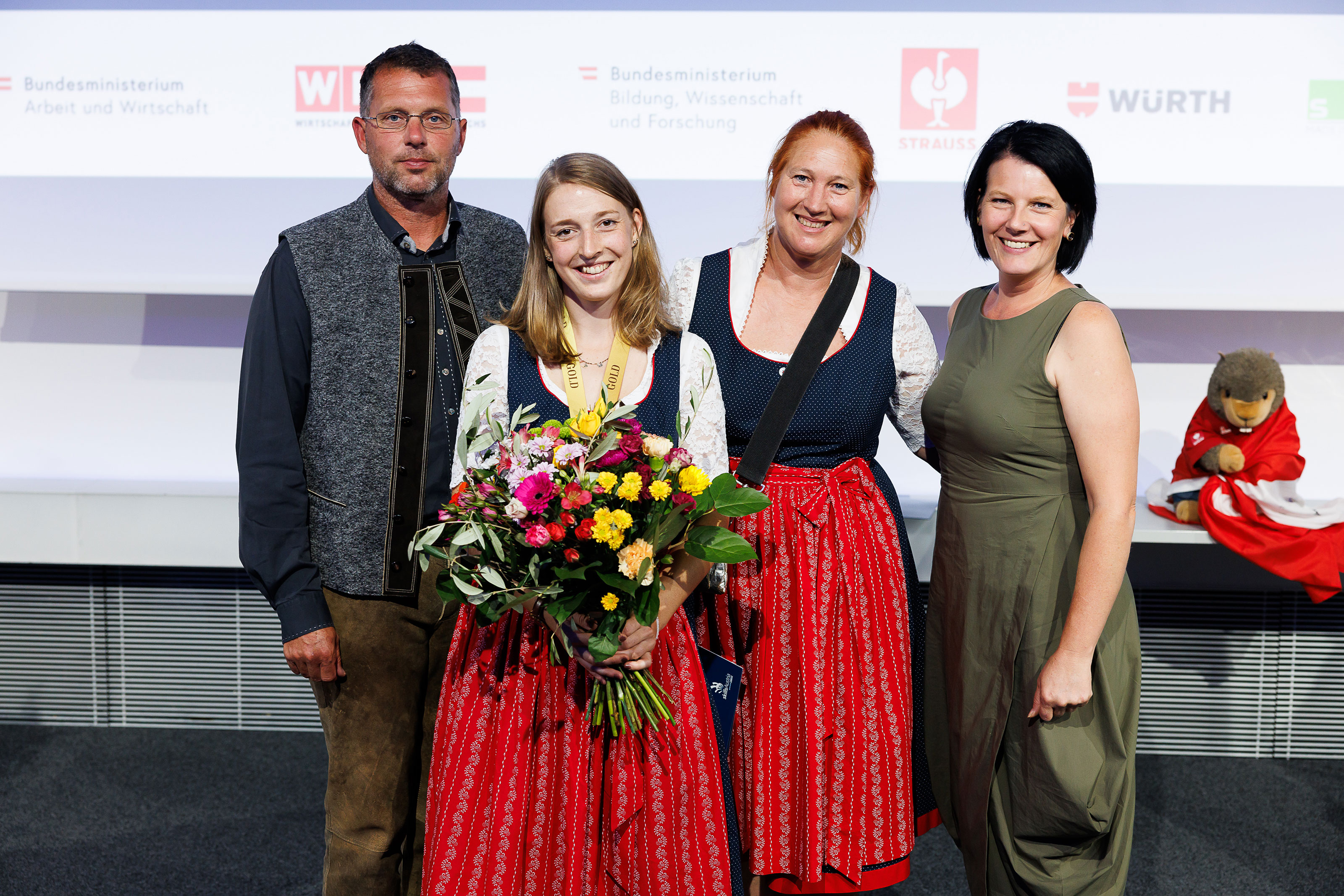 Sandra Berger beim Empfang der EuroSkills-Teilnehmer in der WKÖ