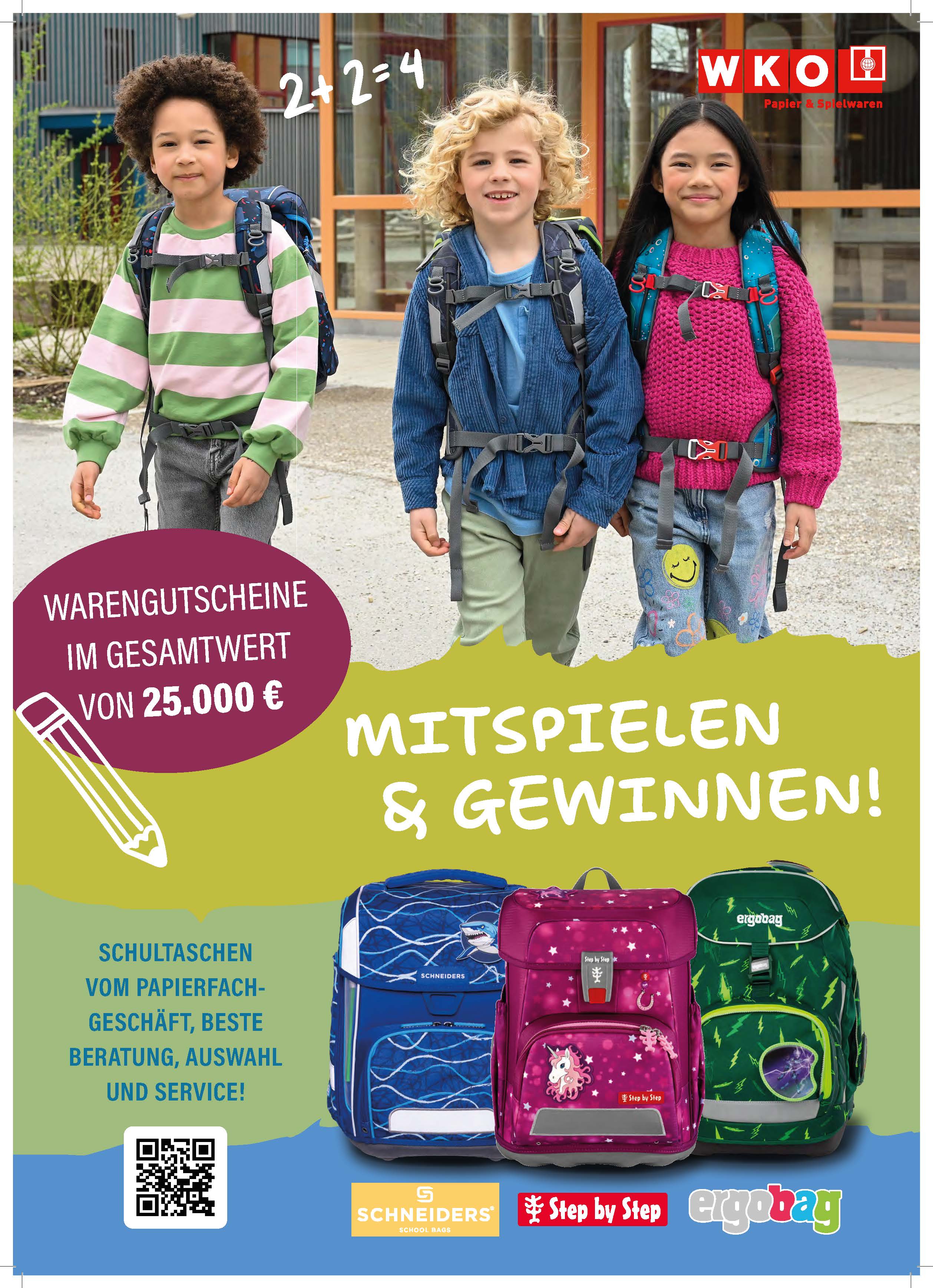 Poster Branchenaktion Schultasche