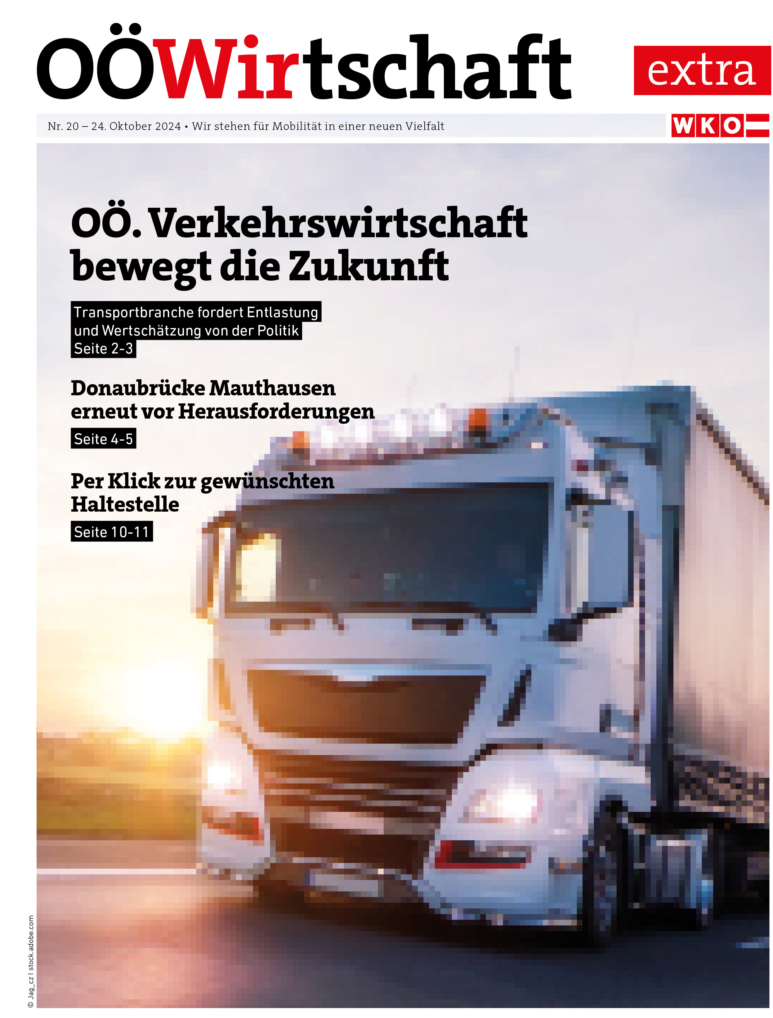 Titelseite der OÖW Extraausgabe Nachhaltige Mobilität