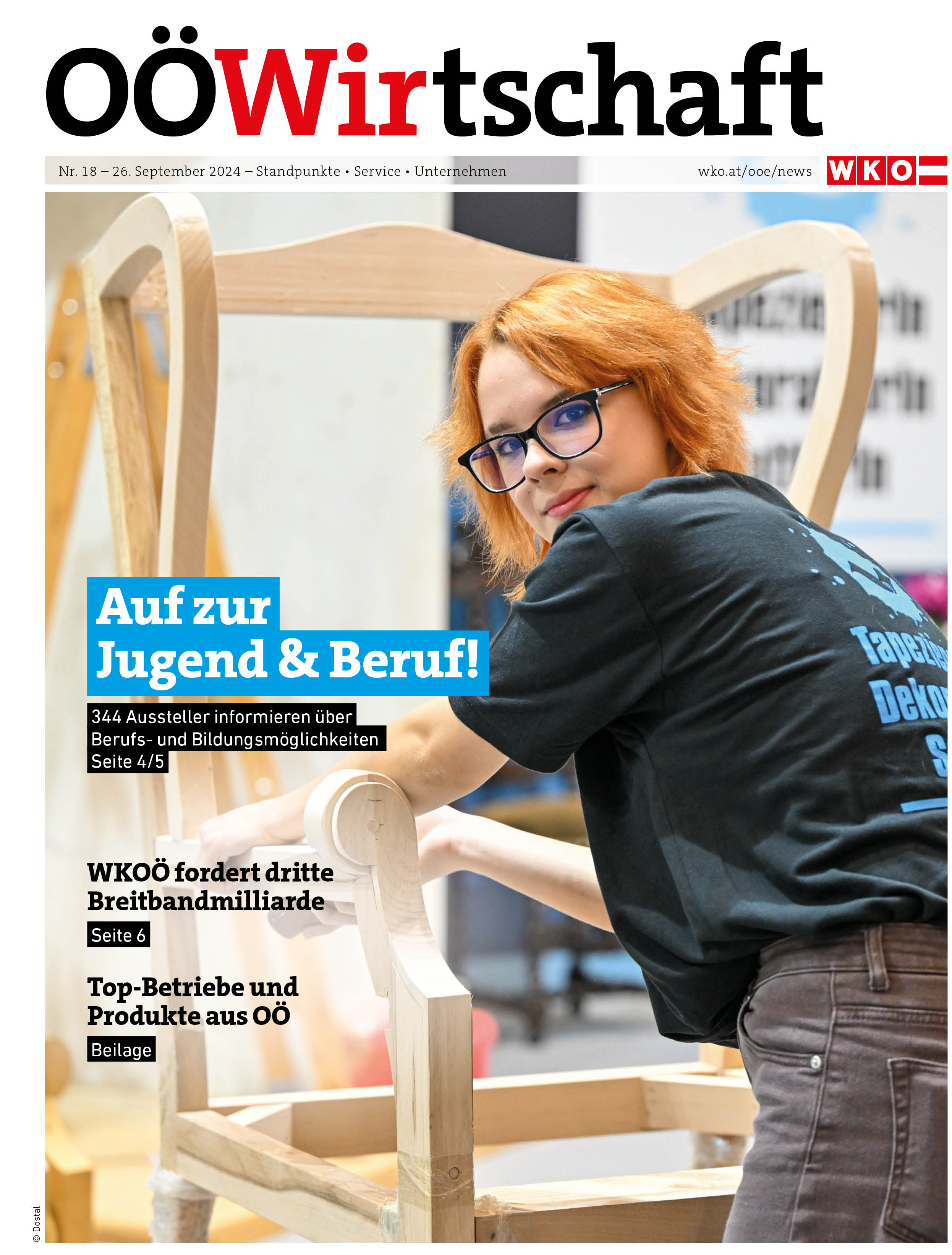 Titelseite OÖ Wirtschaft  Ausgabe 18