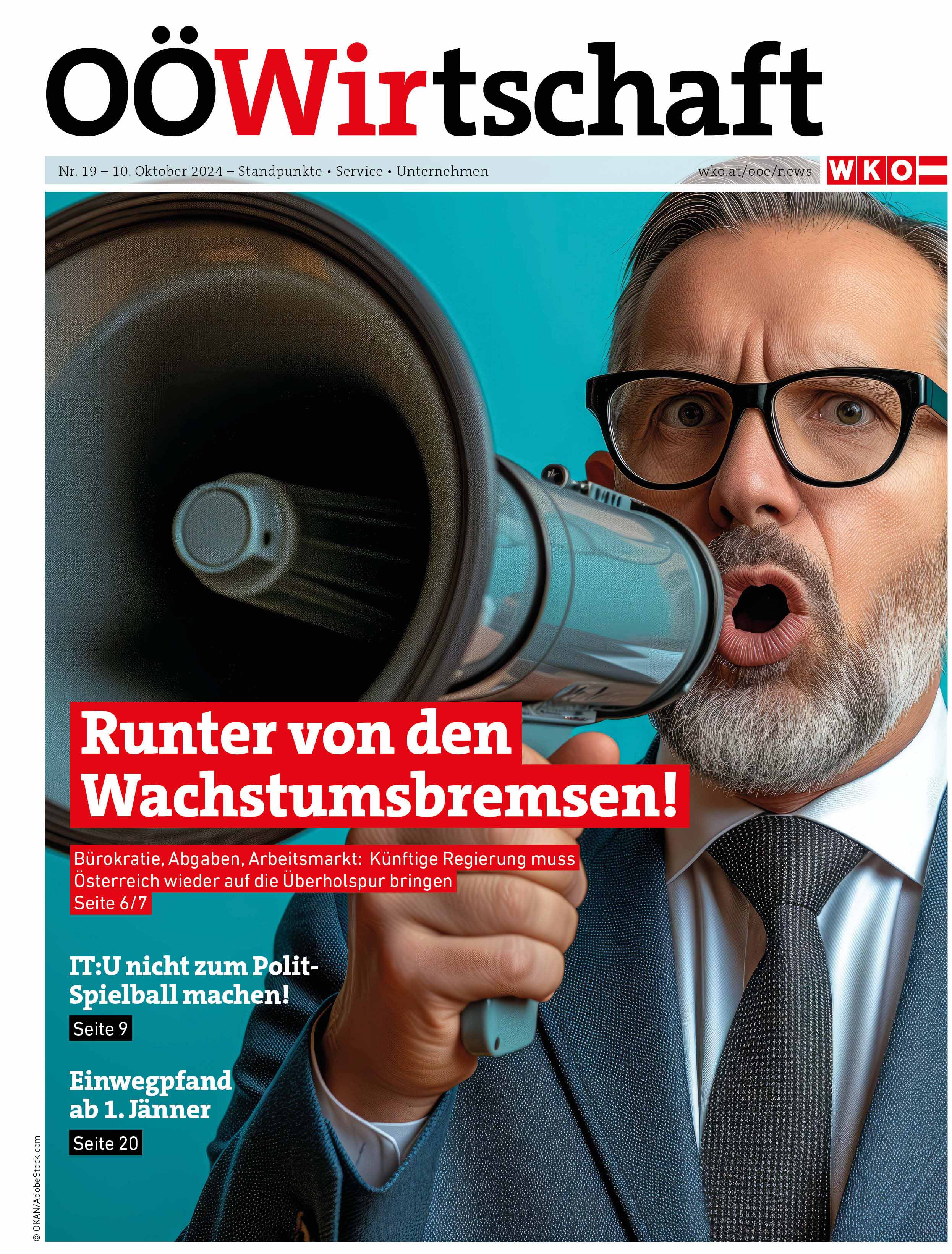 Titelseite OÖWirtschaft Ausgabe 19