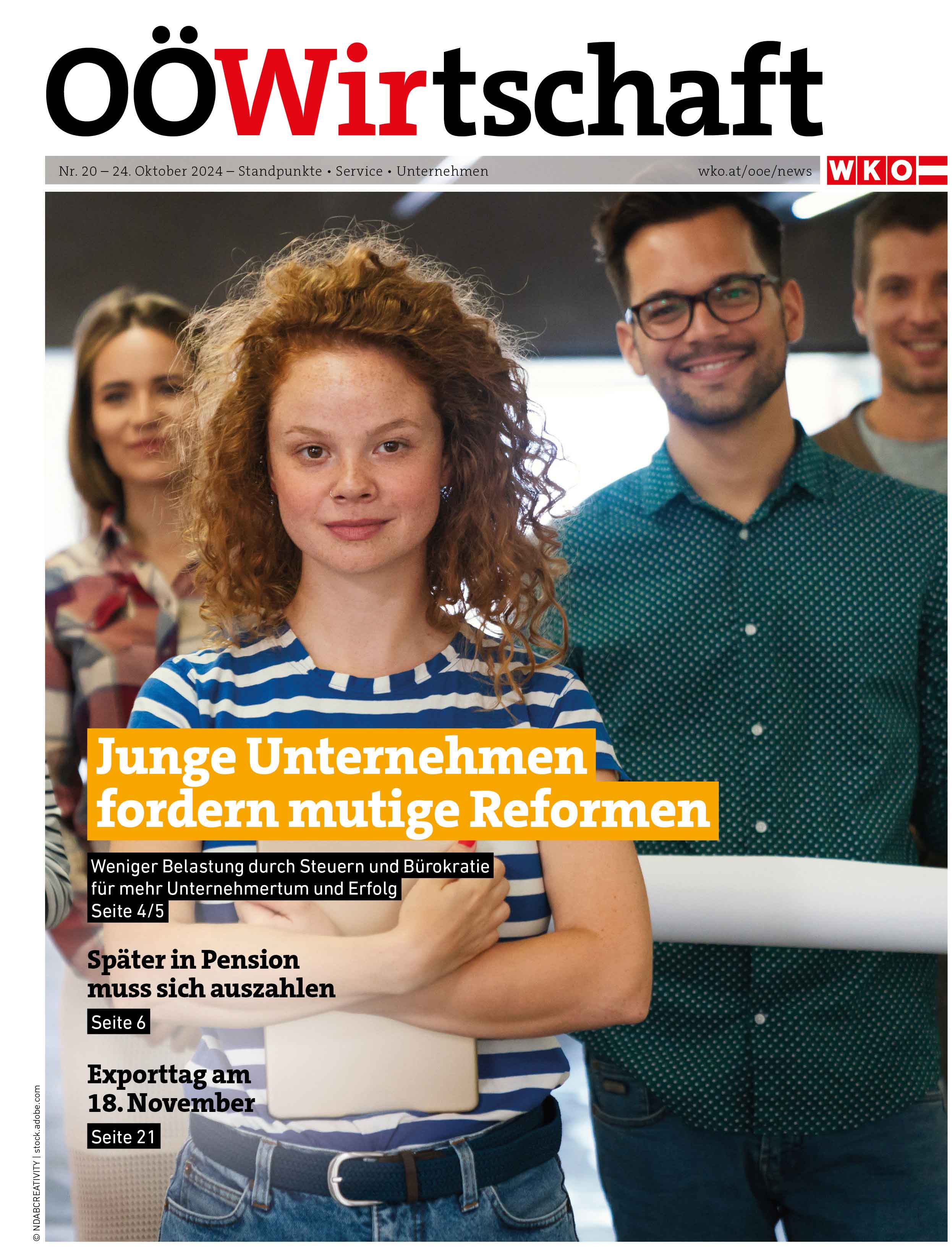 Titelseite der OÖWirtschaft Nr. 20