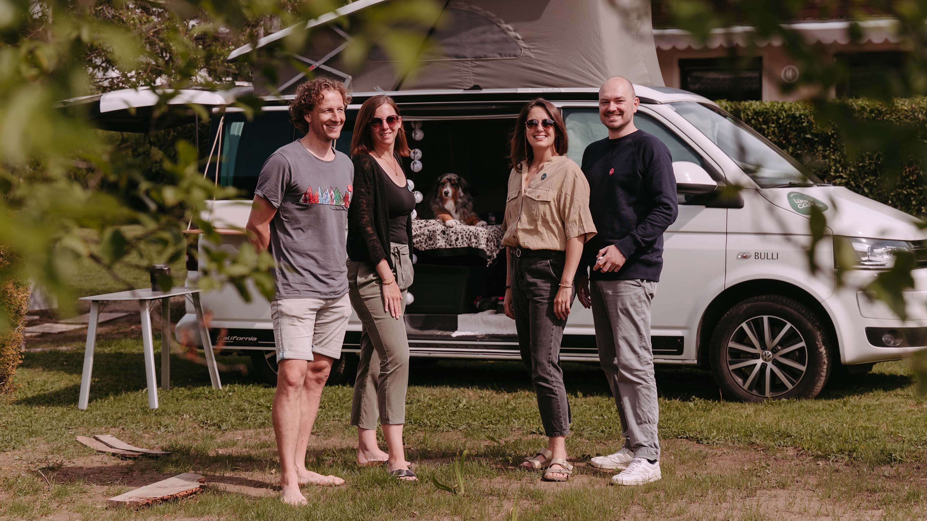 Die beiden Gründer Matthias Haunholder und Verena Sowa und ihre Mitstreiter Isabella Hinterleitner und Michael Groh.