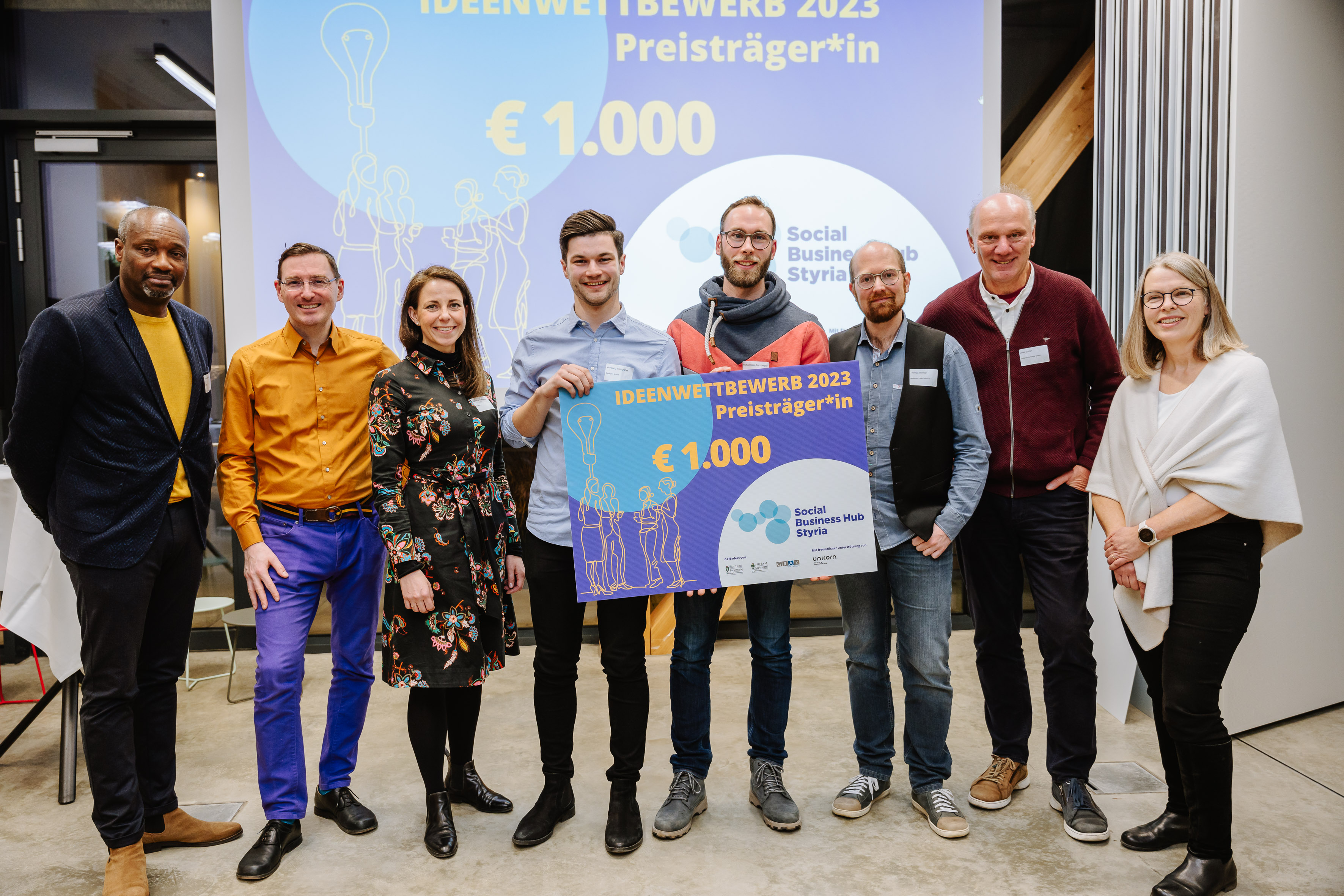 Preisverleihung Ideenwettbewerb 2022 - Social Business Hub Styria