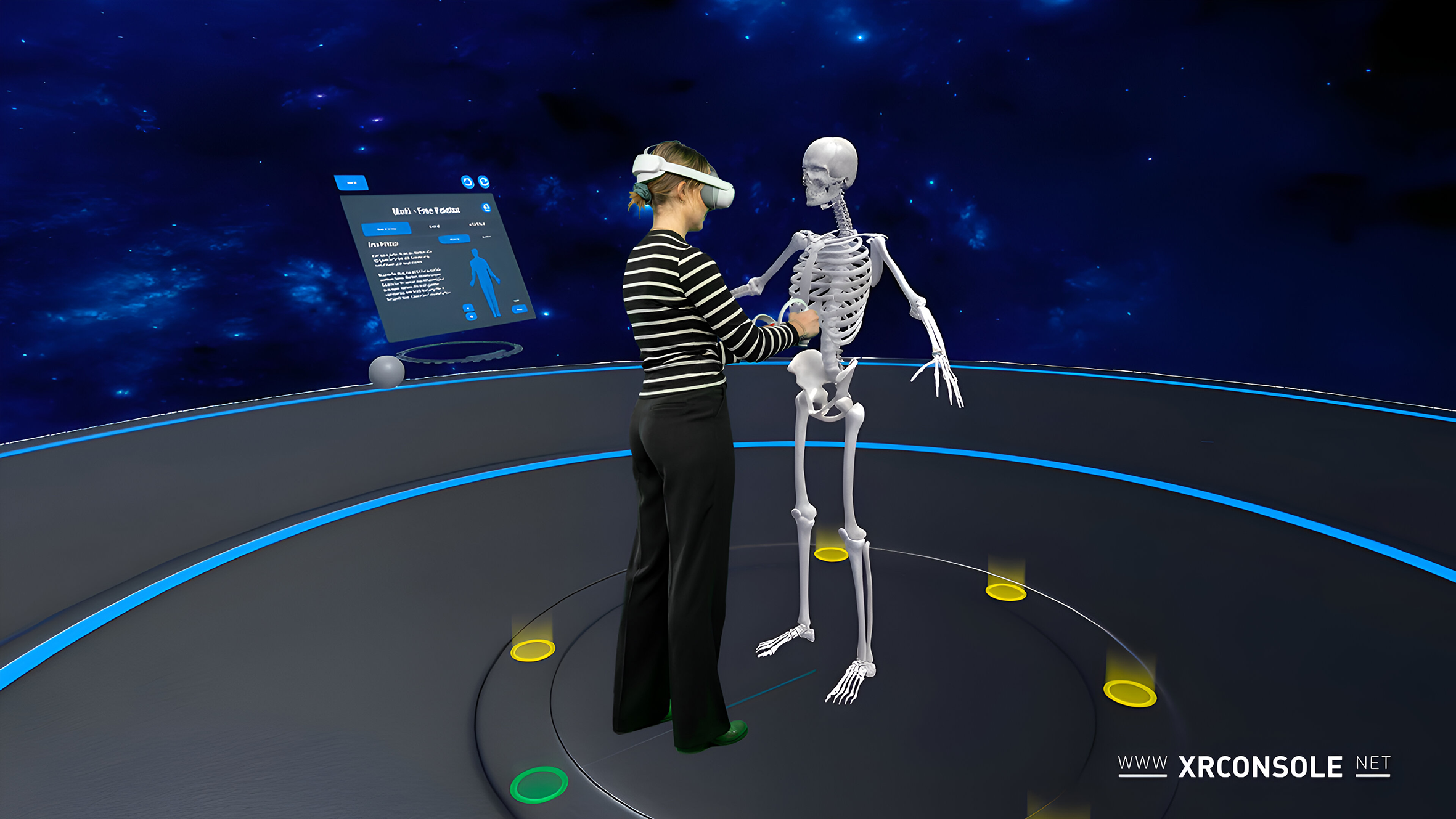 Aufbau eines Skeletts üben anhand der VR Brille