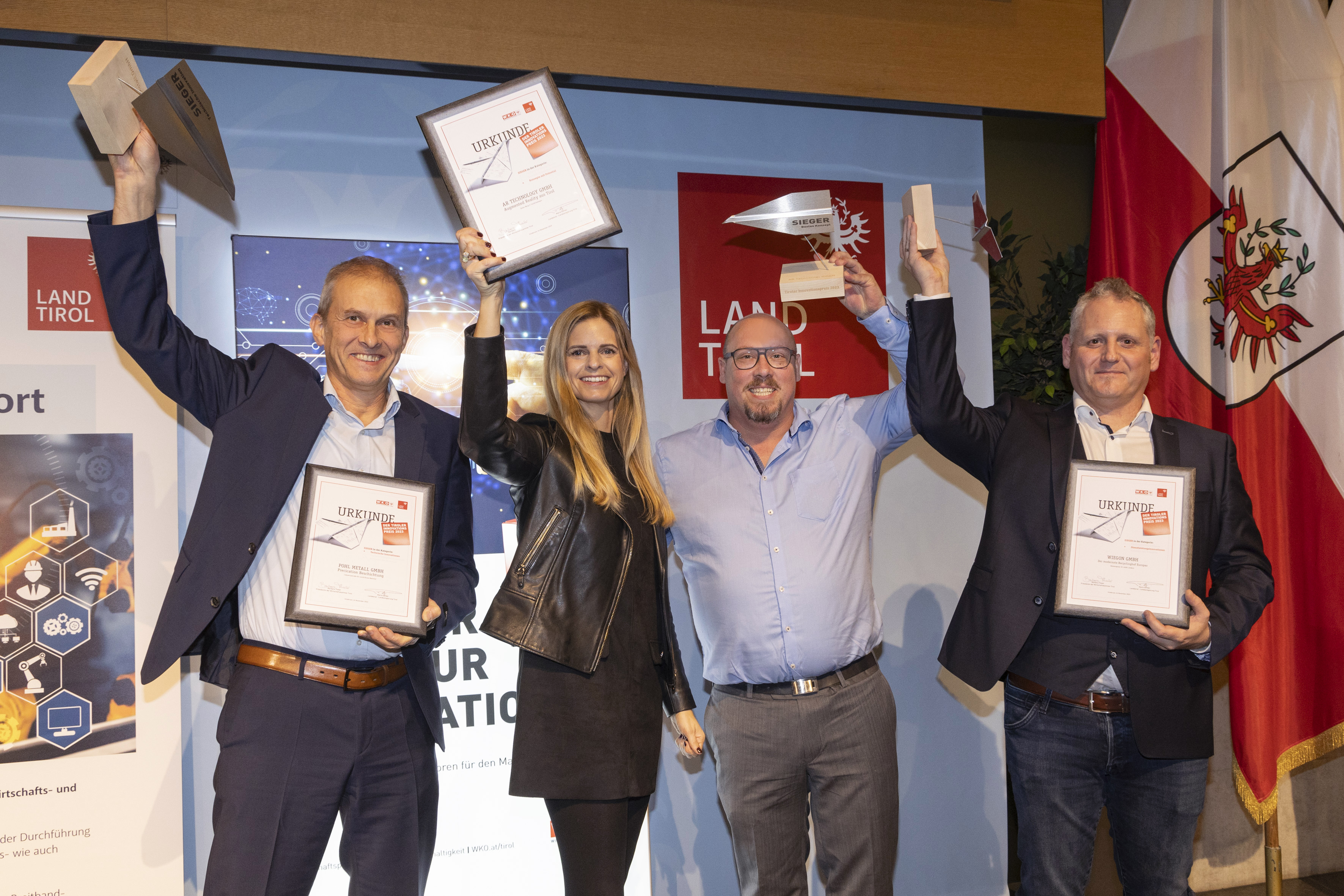 Die Gewinner:innen des Tiroler Innovationspreis 2023