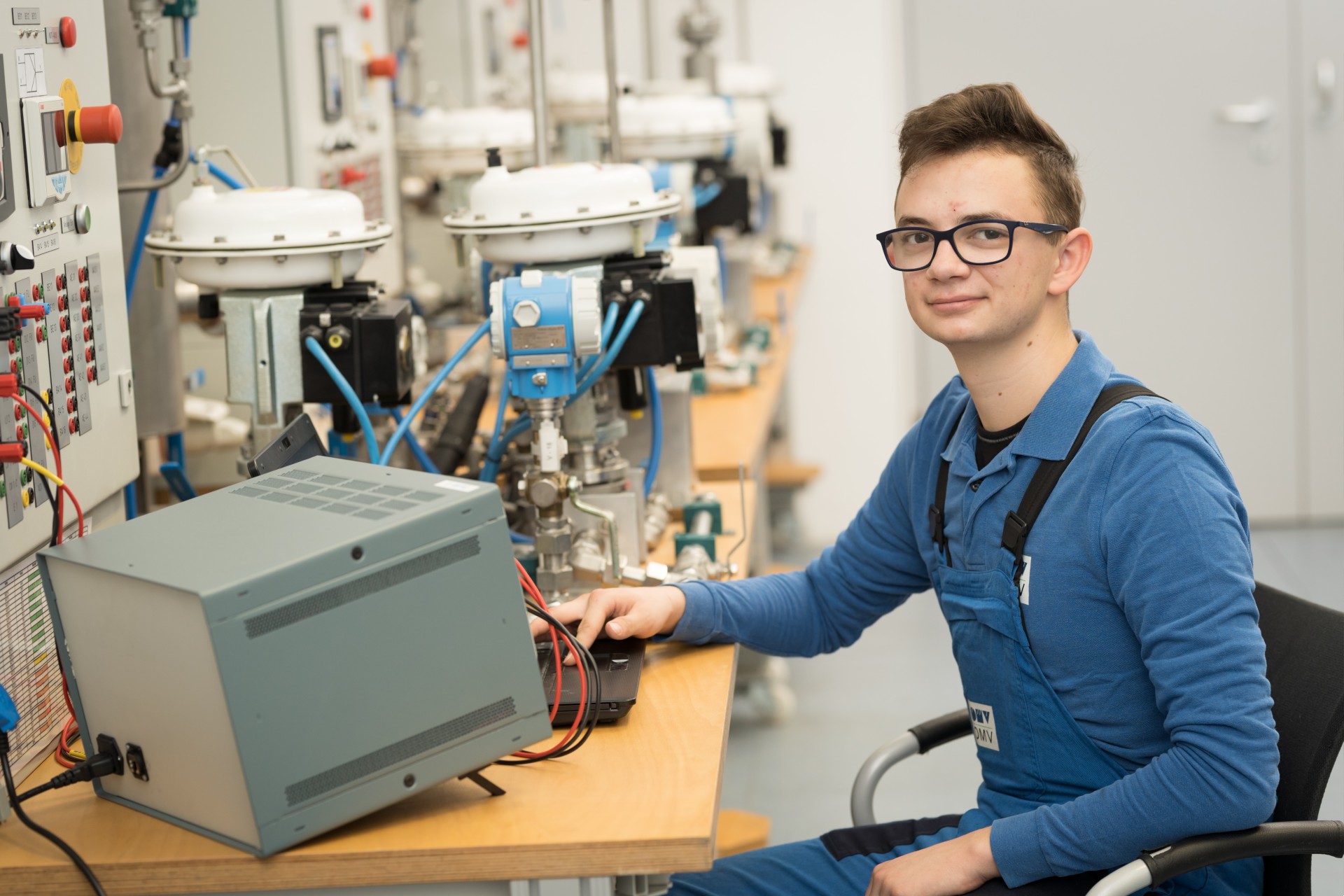 Lehrling während der Ausbildung