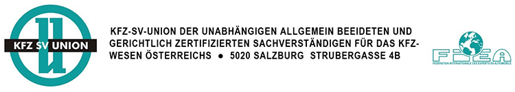 KFZ-SV-Union der unabhängigen allgemein beeideten und gerichtlich zertifizierten Sachverständigen für das KFZ-Wesen