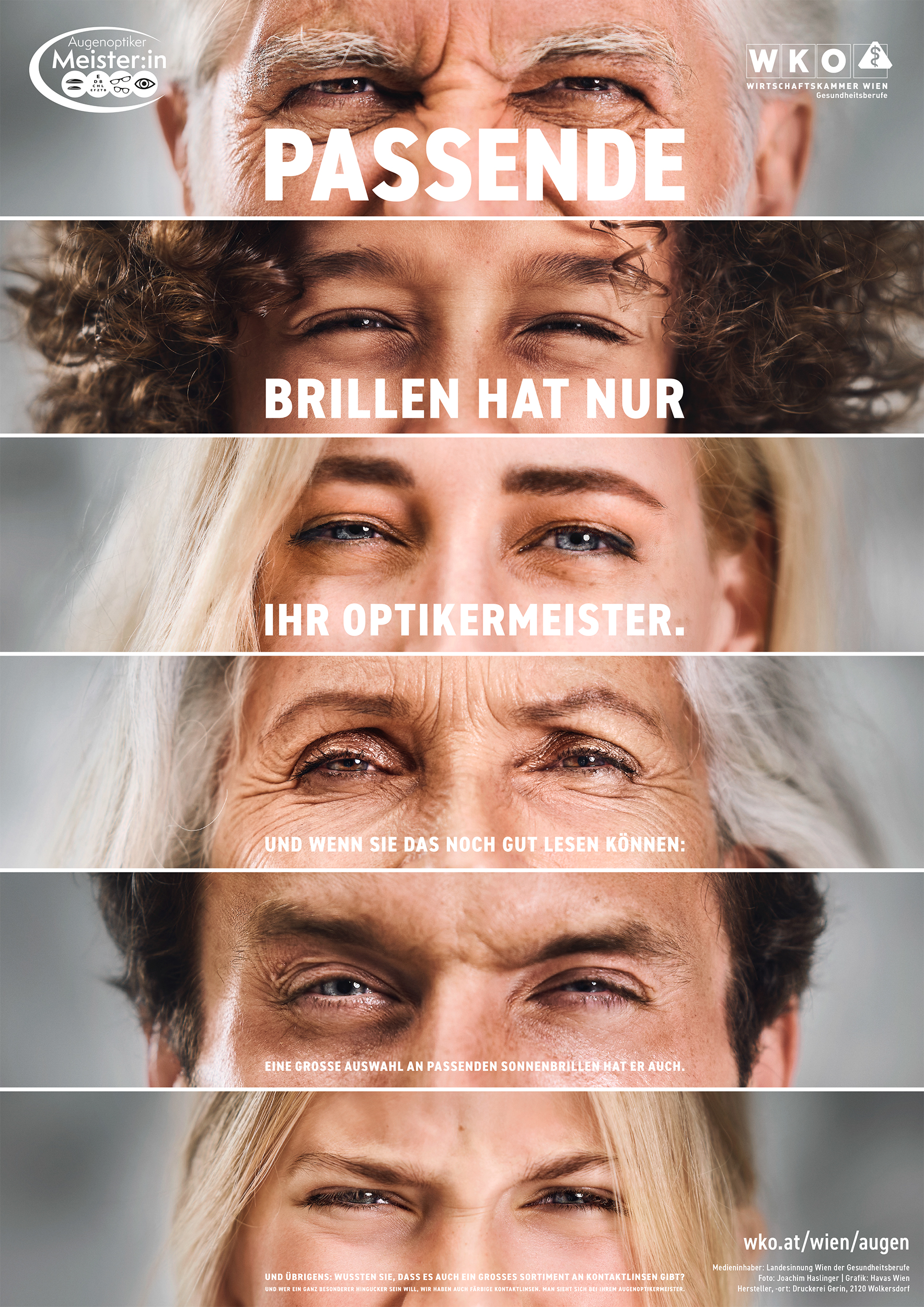 12 Augen-Paare,  in allen unterschiedlichen Altersstufen