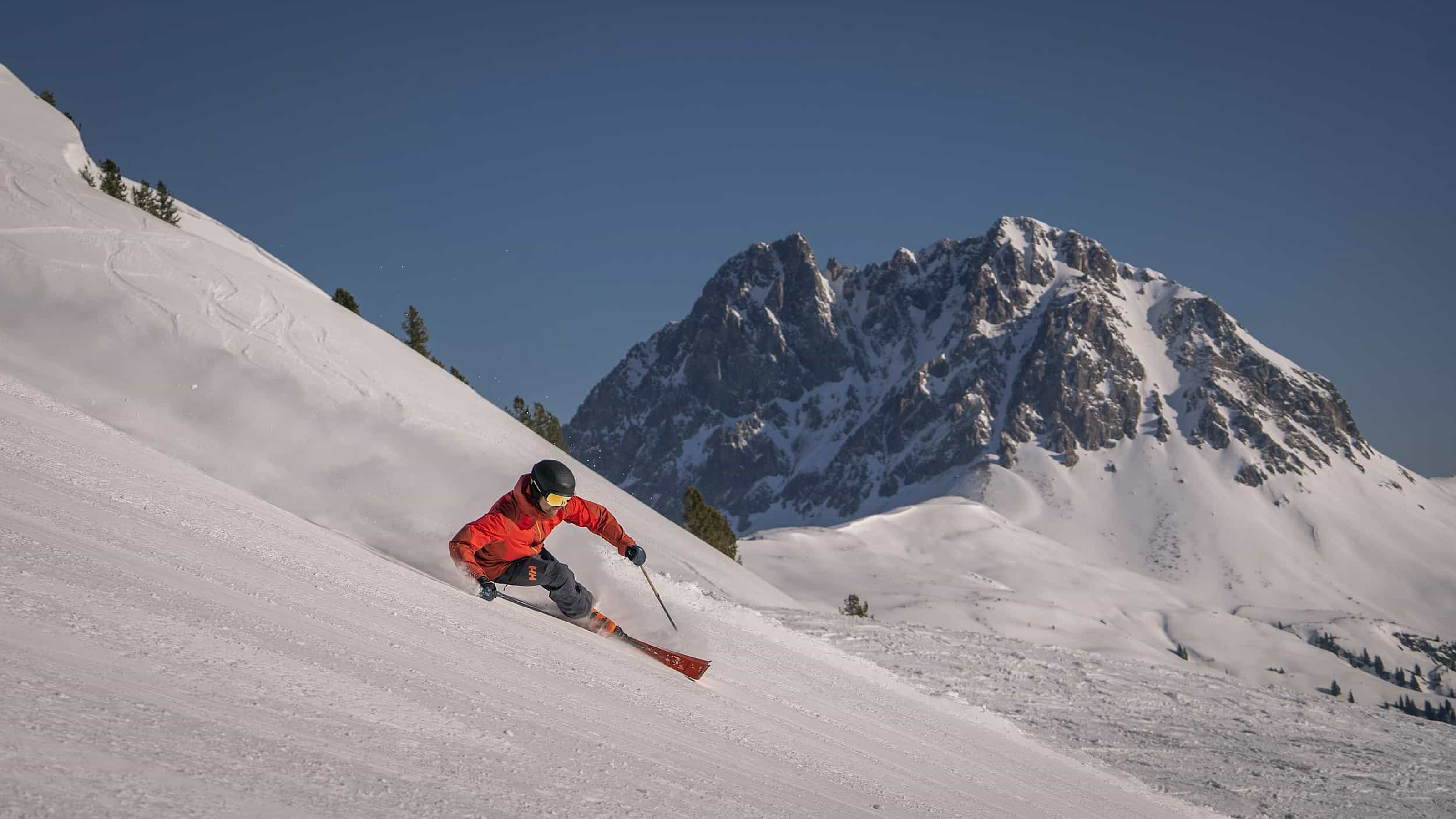 Schifahrer auf der Piste